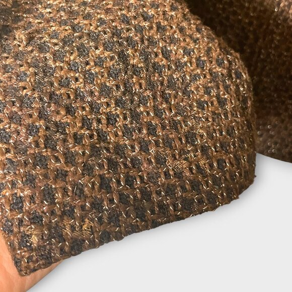 Chico's Metallic Jacket Sz 3 / XL Lined Full Zip Pockets Rustic Steampunk EUC - Picture 4 of 7